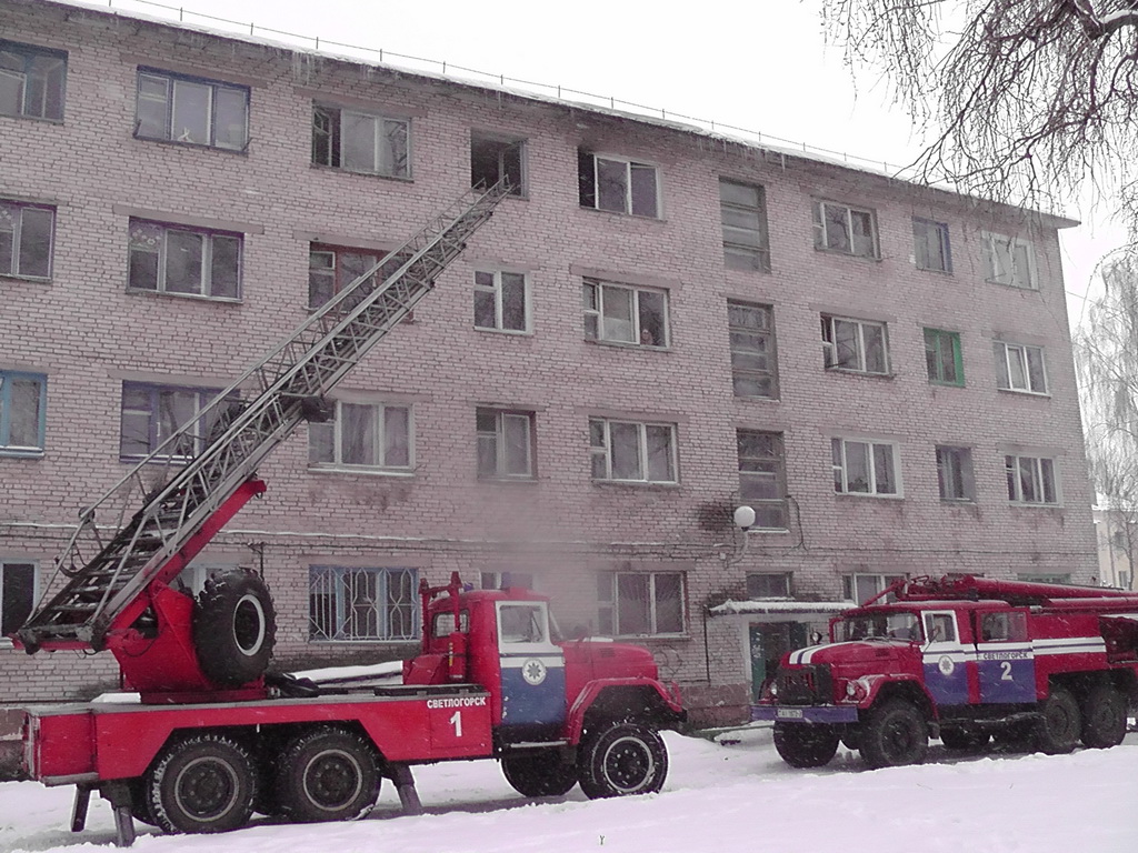 Светлогорск. Два человека спасены при пожаре в квартире