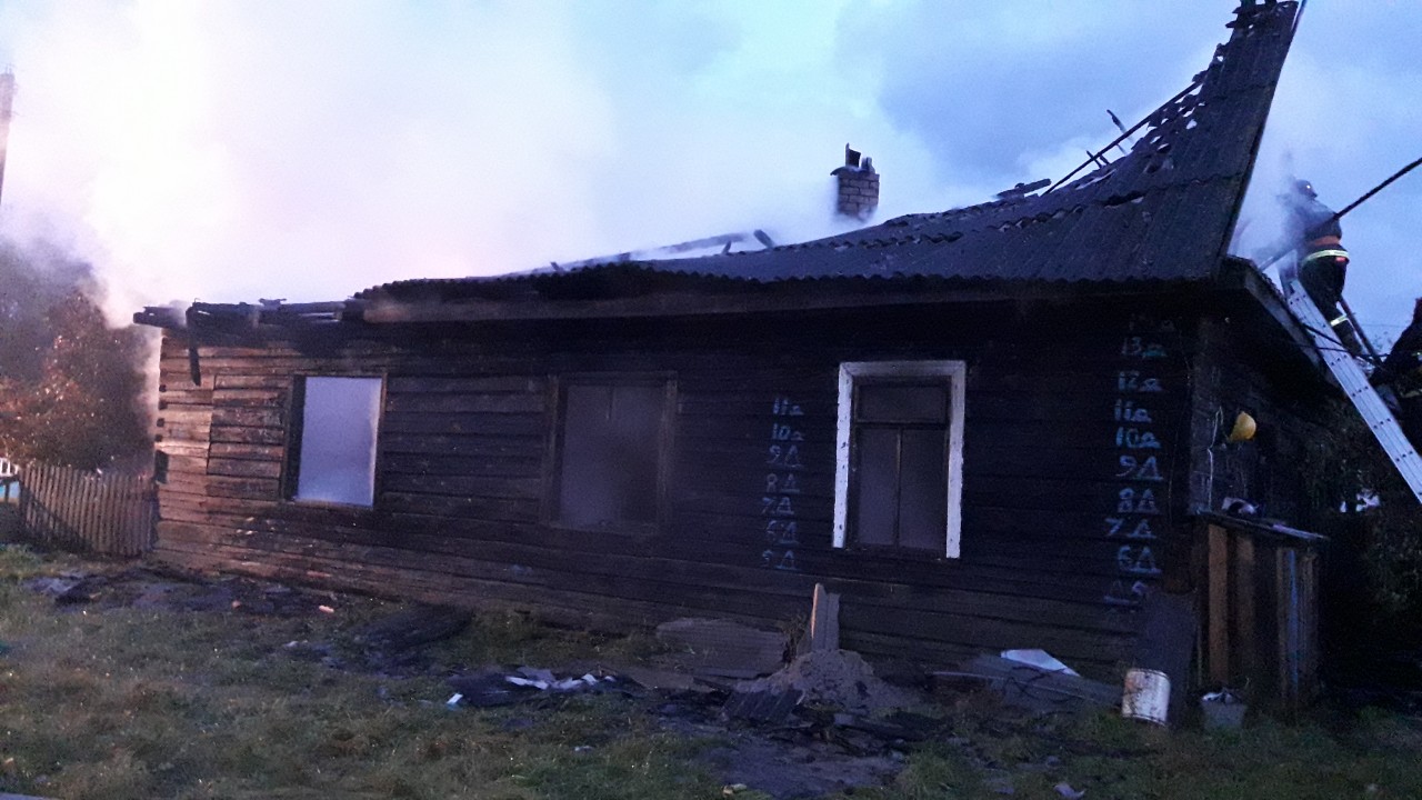 В Мозырском районе на пожаре мужчина получил ожоги тела