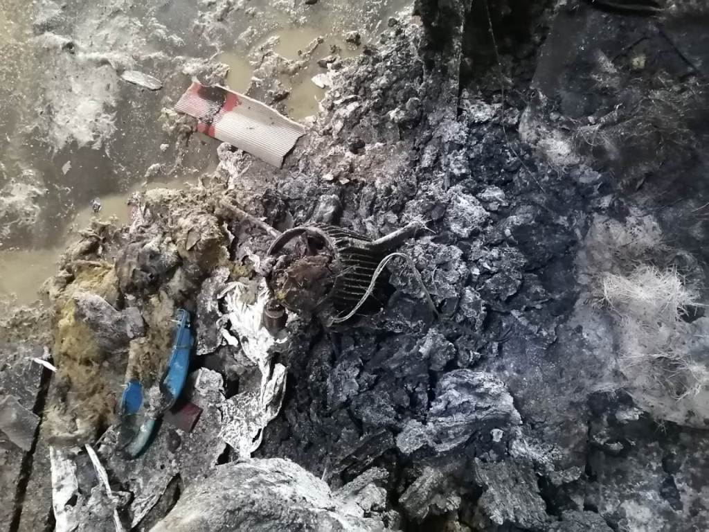 Возгорание сарая свинокомплекса в Петриковском районе