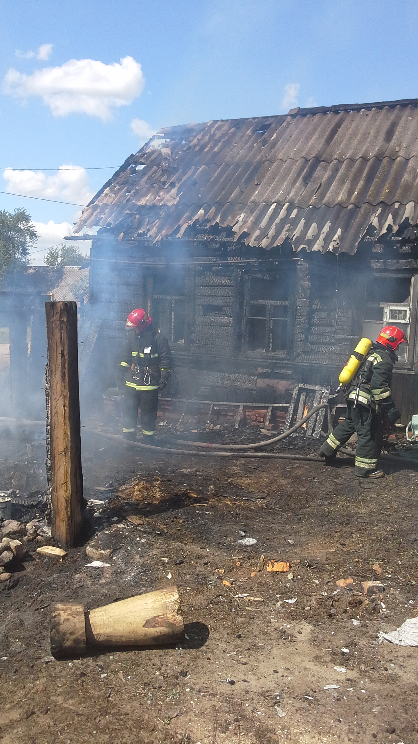 Пожар загородный