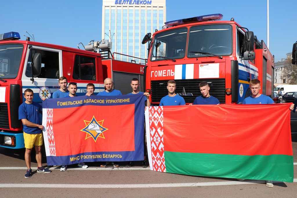 Спасатели приняли участие в республиканском легкоатлетическом  забеге  «За единую Беларусь»