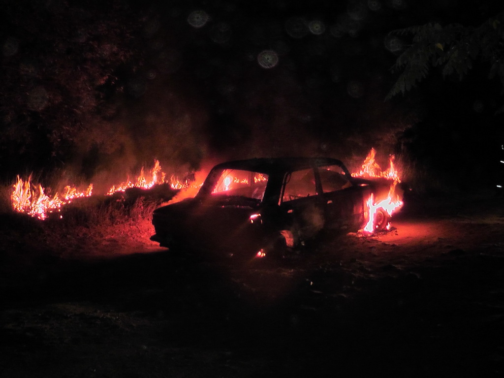 В Светлогорске сгорел автомобиль